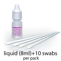 Chamber clean kit (includes Chamber clean liquid 8ml & 10 swabs)