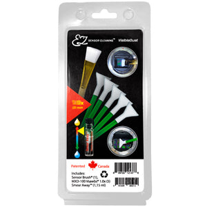 EZ Sensor Cleaning Kit™ PLUS Green Vswabs® and Smear Away™, Sensor Brush®