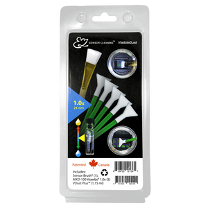 EZ Sensor Cleaning Kit™ PLUS Green Vswabs® and VDust Plus™, Sensor Brush®